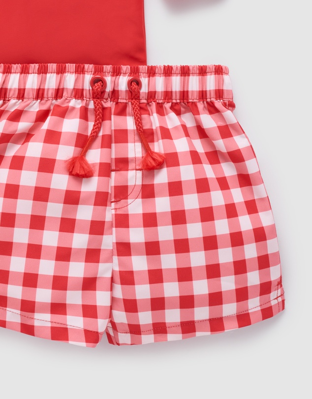 Purebaby - Board Short & Rashie Swim Set- Kids-Babies