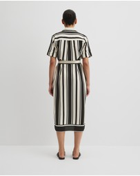 Country Road - Stripe Midi Shirt Dress