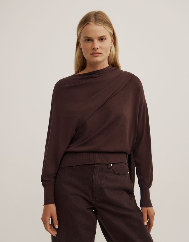 Witchery - Crew Neck Scarf Knit