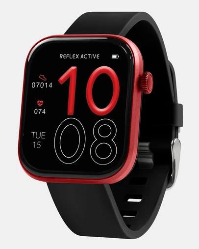 Reflex Active - Reflex Active SERIES Spectra AMOLED Smart Watch Black Red