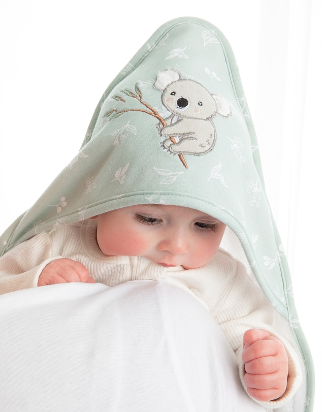 Living Textiles - Organic Hooded Towel - Australiana