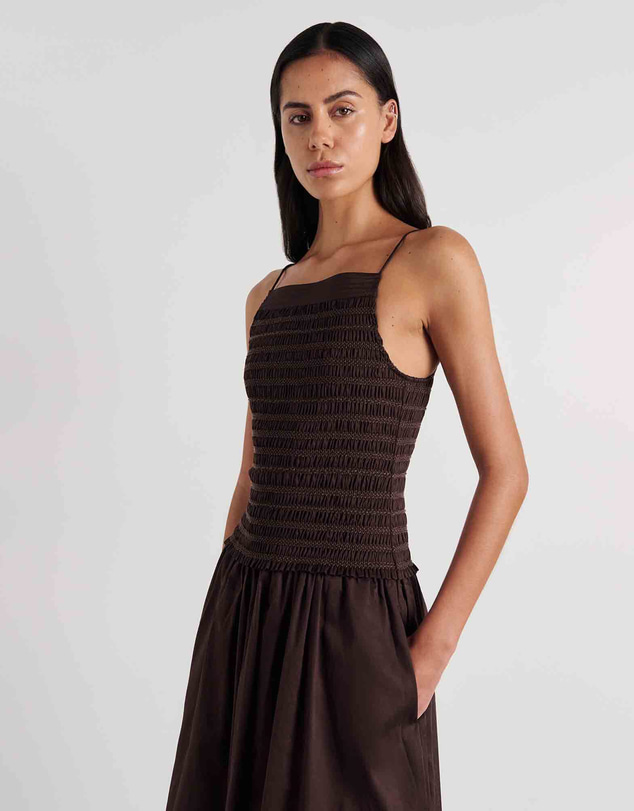 Jag - Marie Shirred Maxi Dress