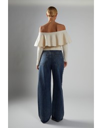 Glamorous - Wide-Leg Studded-Jeans