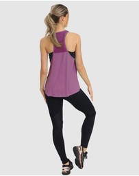 Angel Maternity - Maternity Gym Tank Top in Purple