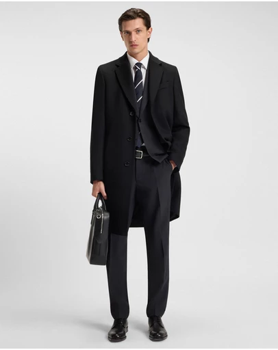 BOSS - Slim-Fit Coat in Wool and Cashmere