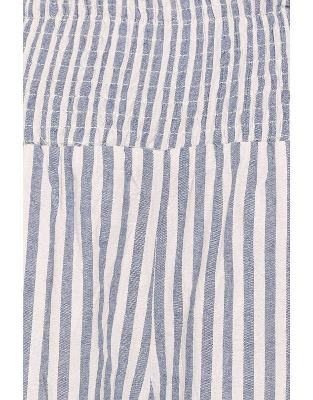 Petal & Pup - Callina Wide Leg Culotte Pants - Blue/White Stripe