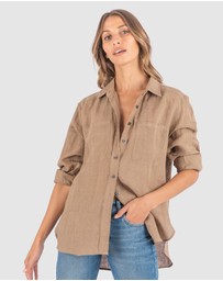 CAMIXA - Luna Oversize Linen Shirt