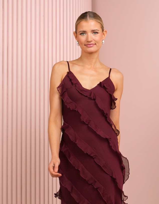 Azzurielle - Priscilla Ruffle Maxi Dress