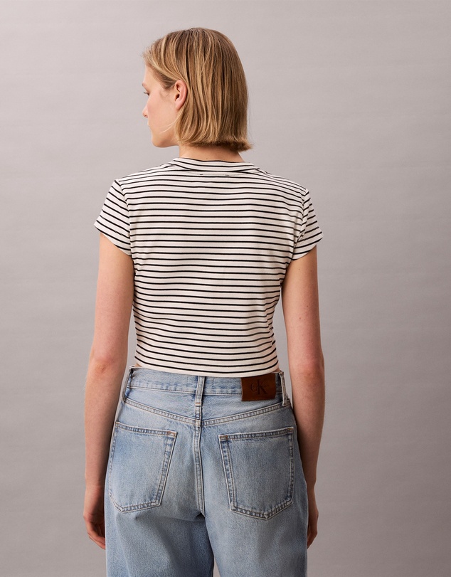 Calvin Klein Jeans - Slim Ribbed Stripe T-Shirt