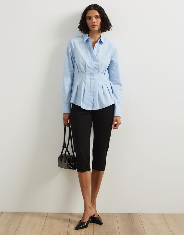 Atmos&Here - Marcy Pin Tuck Long Sleeve Shirt