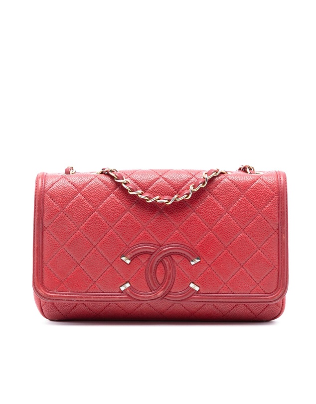 Pre-Loved by Azura Reborn - Pre-Loved Medium Quilted Caviar CC Filigree Flap