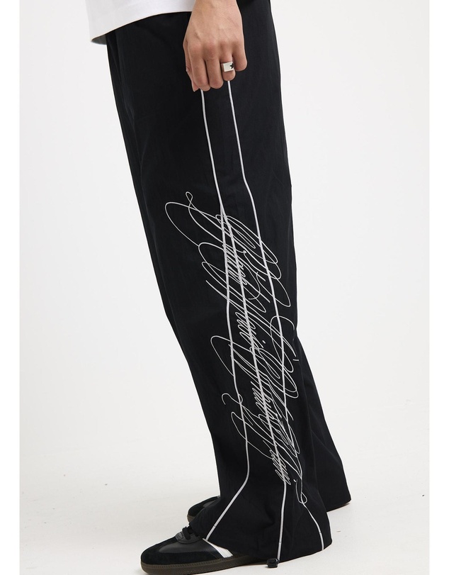Black Noise White Rain - Charm Track Pants