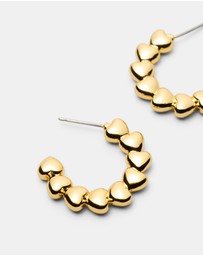 MIMCO - Fated Heart Hoop Earrings