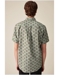 NEXT - Linen Blend Printed Short Sleeve Shirt