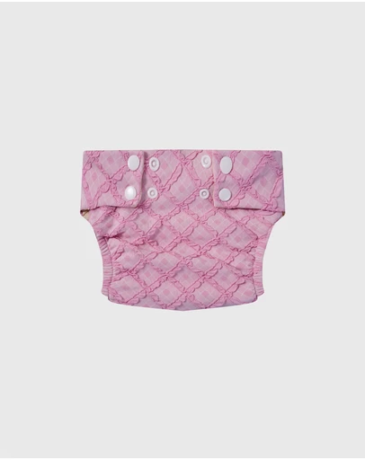Aqua Blu Kids - Stepping Stones Pink Swim Nappy