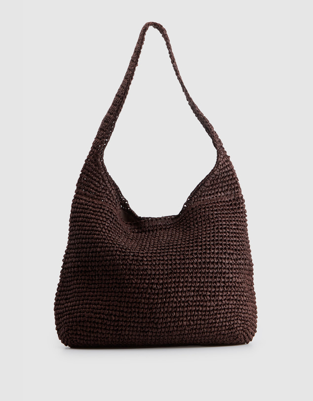 AYA - Fallon Straw Large Shoulder Bag