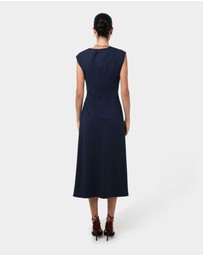 Forcast - Adele Pleated Midi Dress