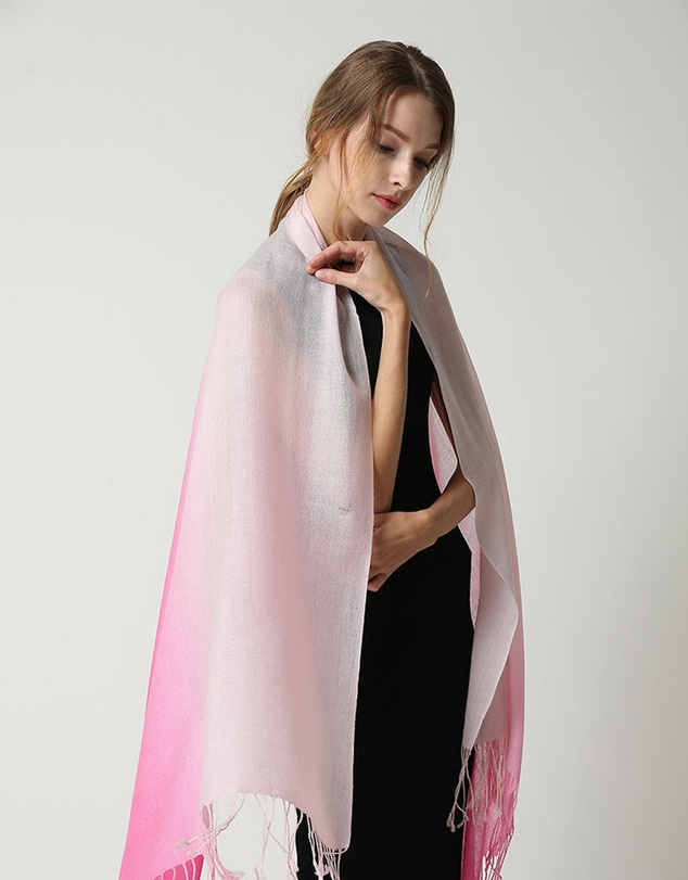 Ozwear Connection Uggs - Ugg 100% Merino Wool Tie Dye Scarf Pink and Rose