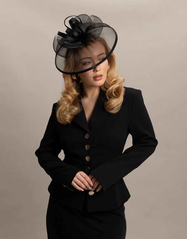 Morgan & Taylor - Tessa Fascinator in Black