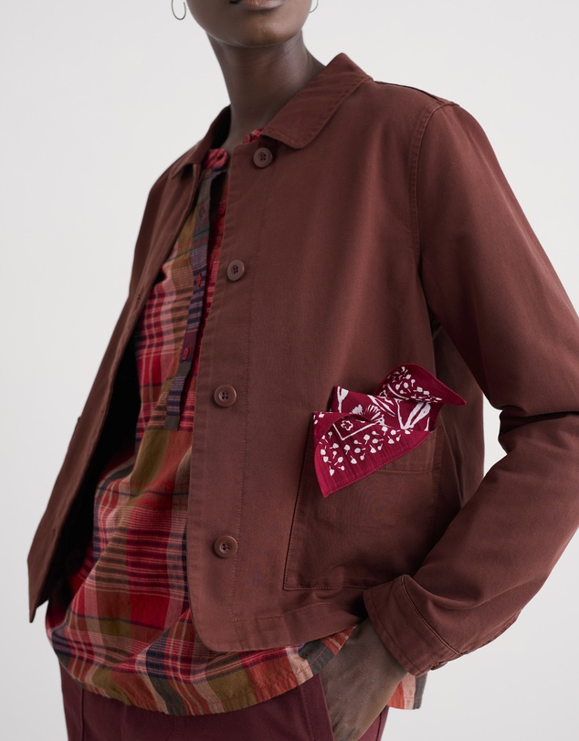 Seasalt - Seasalt Cornwall Red Coombe Lane Cotton Jacket
