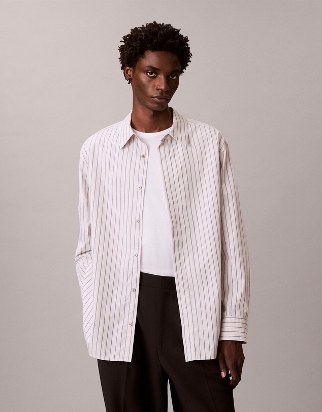 Calvin Klein - Stripe Relaxed Button-Down Shirt