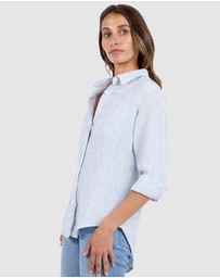 CAMIXA - Rina Striped Linen Shirt
