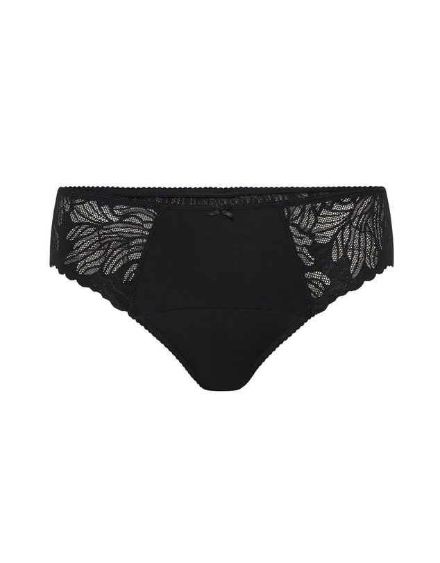 Modibodi - Camille Period Thong Light Absorbency Noir Black