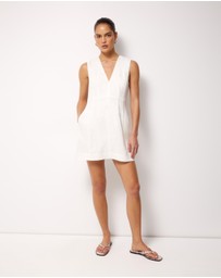 AERE - Audrey Linen A-Line Dress