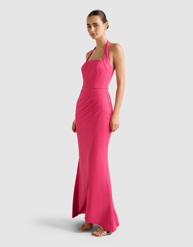 Forever New - Willow Halter Neck Wrap Maxi Dress