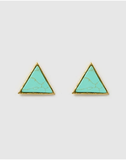 Miz Casa and Co - Geometric Triangle Earrings