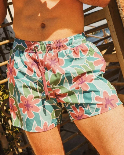 Skwosh - Wild Thing Men's Eco Swim Shorts in Pink