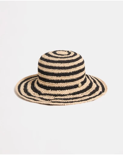Seafolly - Raffia Stripe Bucket Hat