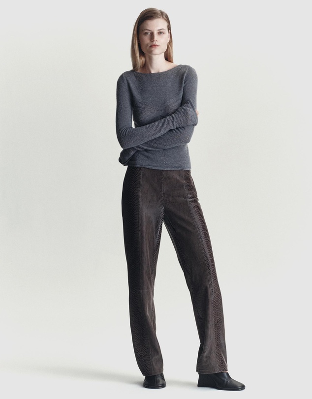 Paris Georgia - Python Leather Trousers