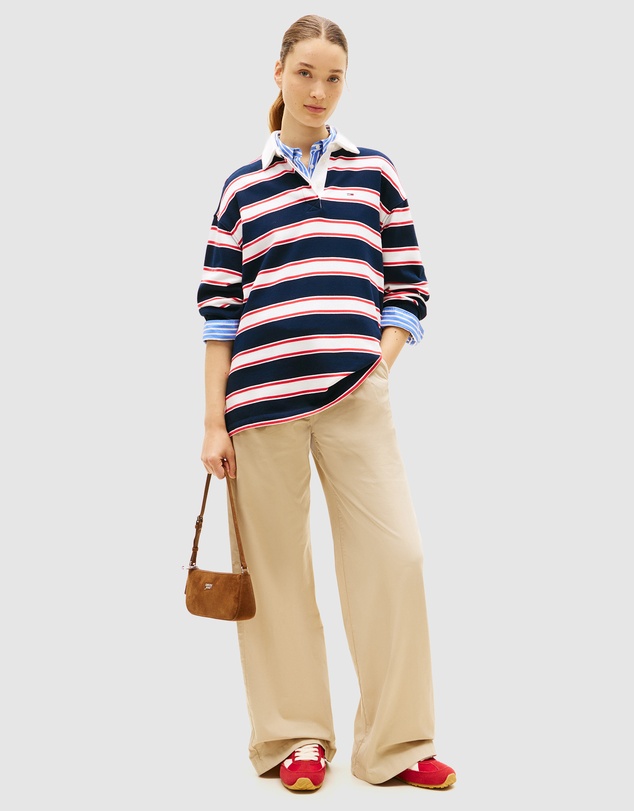 Tommy Jeans - Relaxed Sflag Stripe Rugby Polo