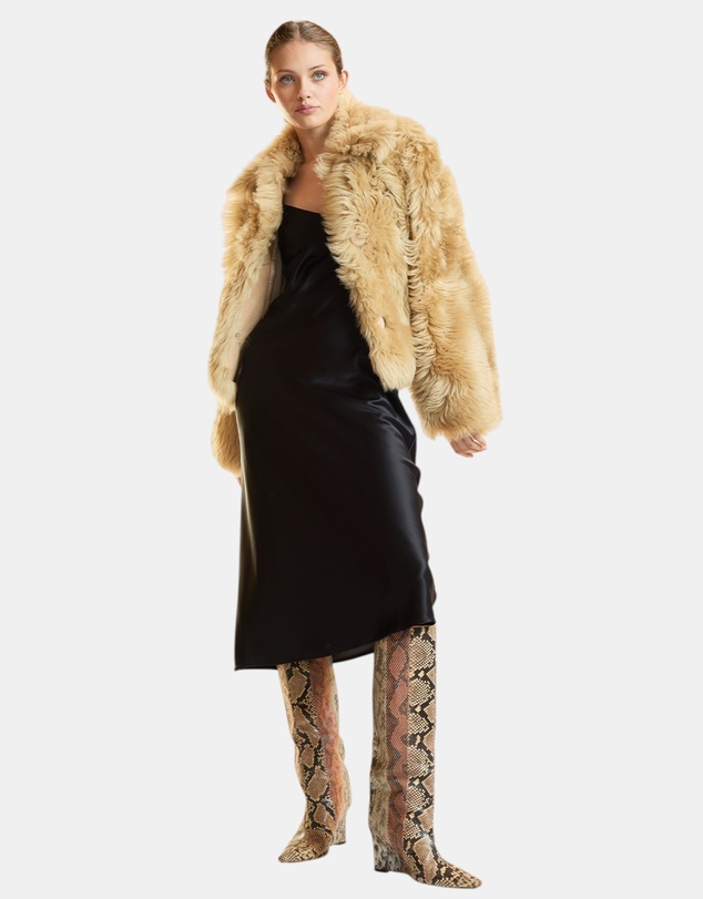 Cynthia Rowley - Shearling Cropped Jacket