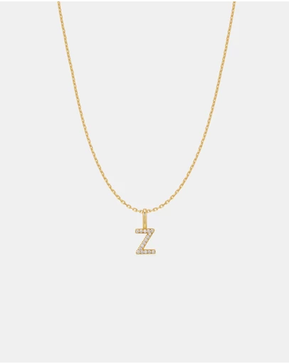 Ania Haie - Ania Haie Gold Letter Z Initial Necklace