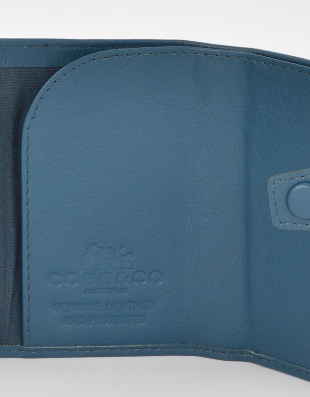 Cobb & Co - Healy Metal Chamber RFID Safe Leather Card Wallet