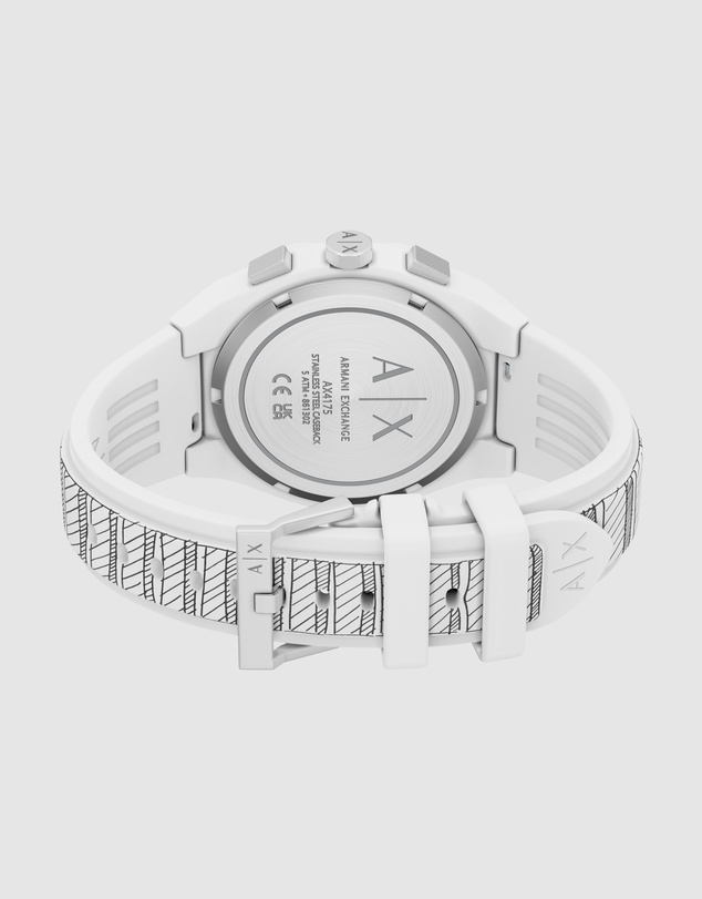 Armani Exchange - White Chronograph Watch