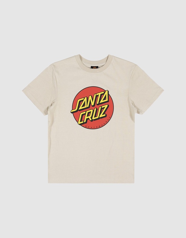Santa Cruz - Classic Dot Puff Front Tee - Teens