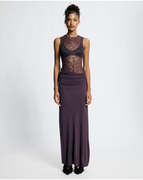 Lover - Odette Lace Contrast Maxi Dress