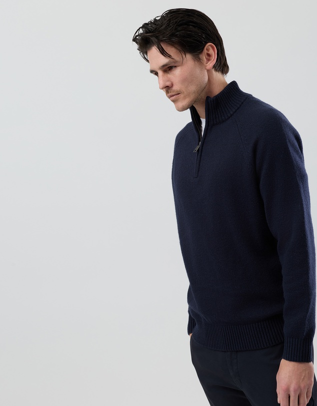 Wayver - Half Zip Wool Blend Knit