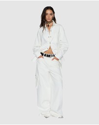 Ksubi - Baggy Jean Cargo Ecru