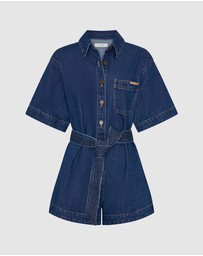 KIVARI - Indie Denim Playsuit