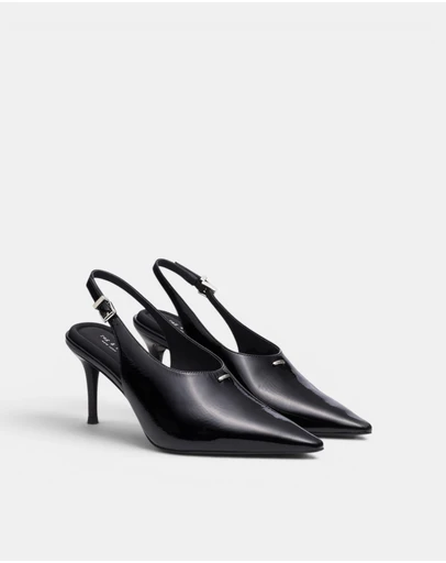 rag & bone - Mercer Leather Slingback Heels