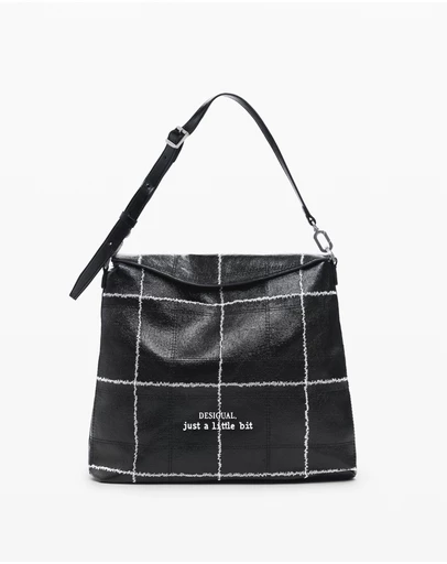 Desigual - Medium convertible checkered backpack