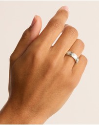 By Charlotte - Silver I Am Loved Ring