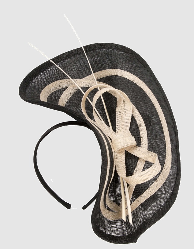 Max Alexander - Large Black Racing Fascinator