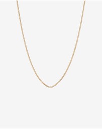 Michael Hill - Diamond Accent Curb Chain Necklace in 10kt Yellow Gold