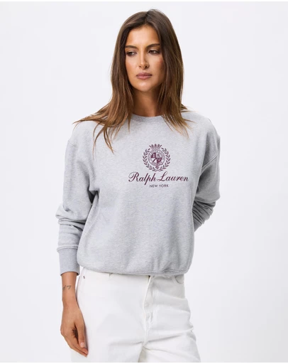 Polo Ralph Lauren - Logo Crest Fleece Crewneck - ICONIC EXCLUSIVE