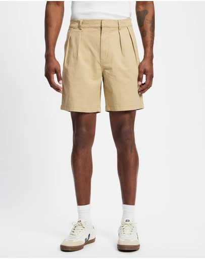 Staple Superior - Pleated Chino Shorts